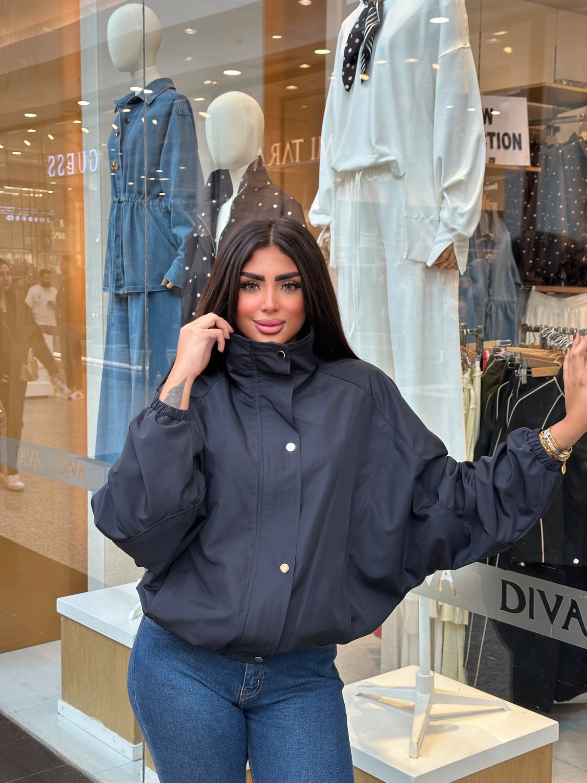Oversized waterproof jacket