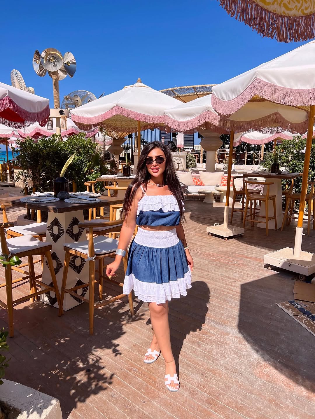 elegant two-piece dress