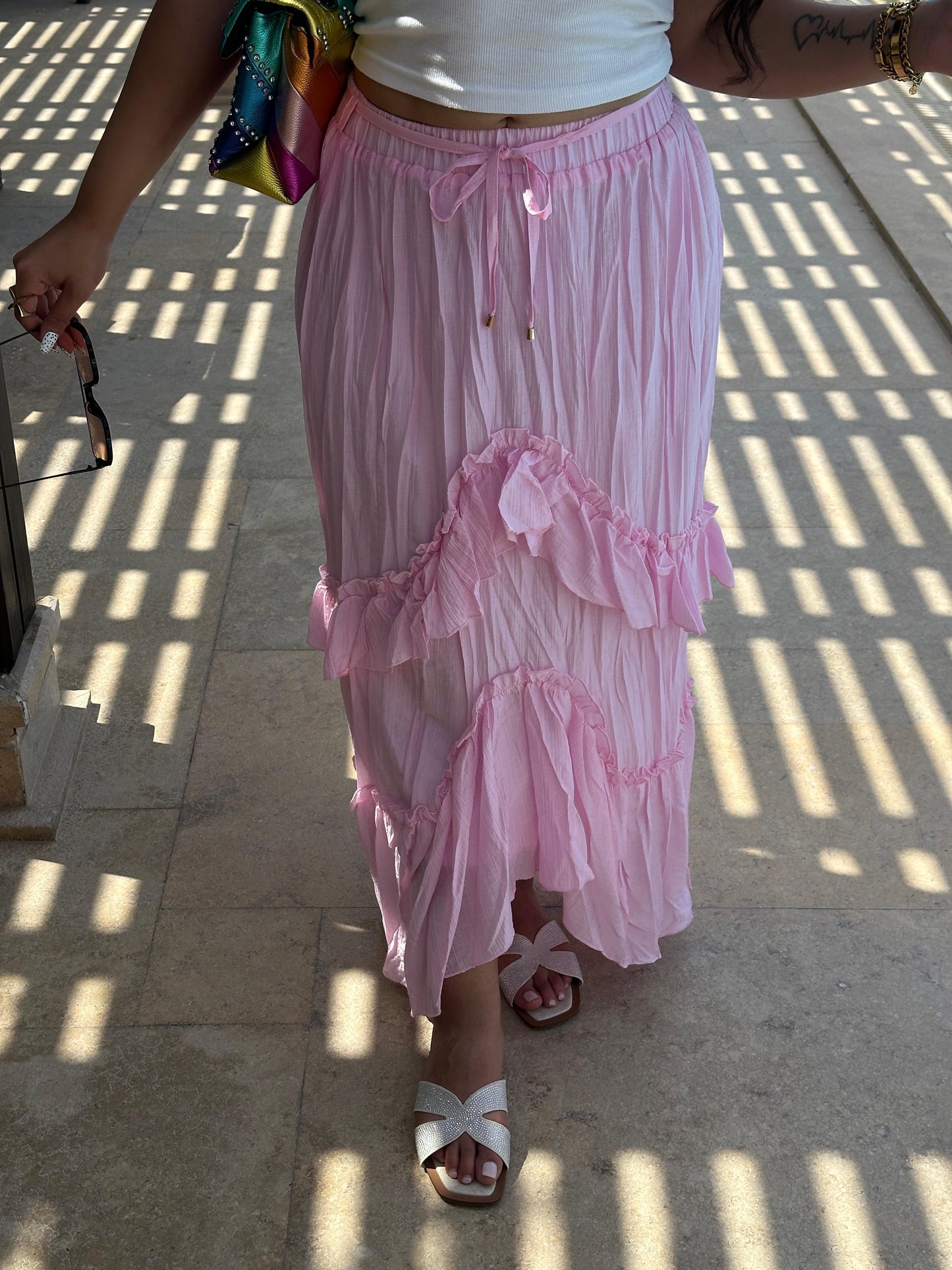 Ruffles maxi skirt