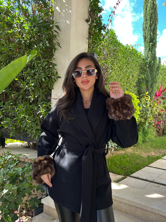 BlackxLeopard coat