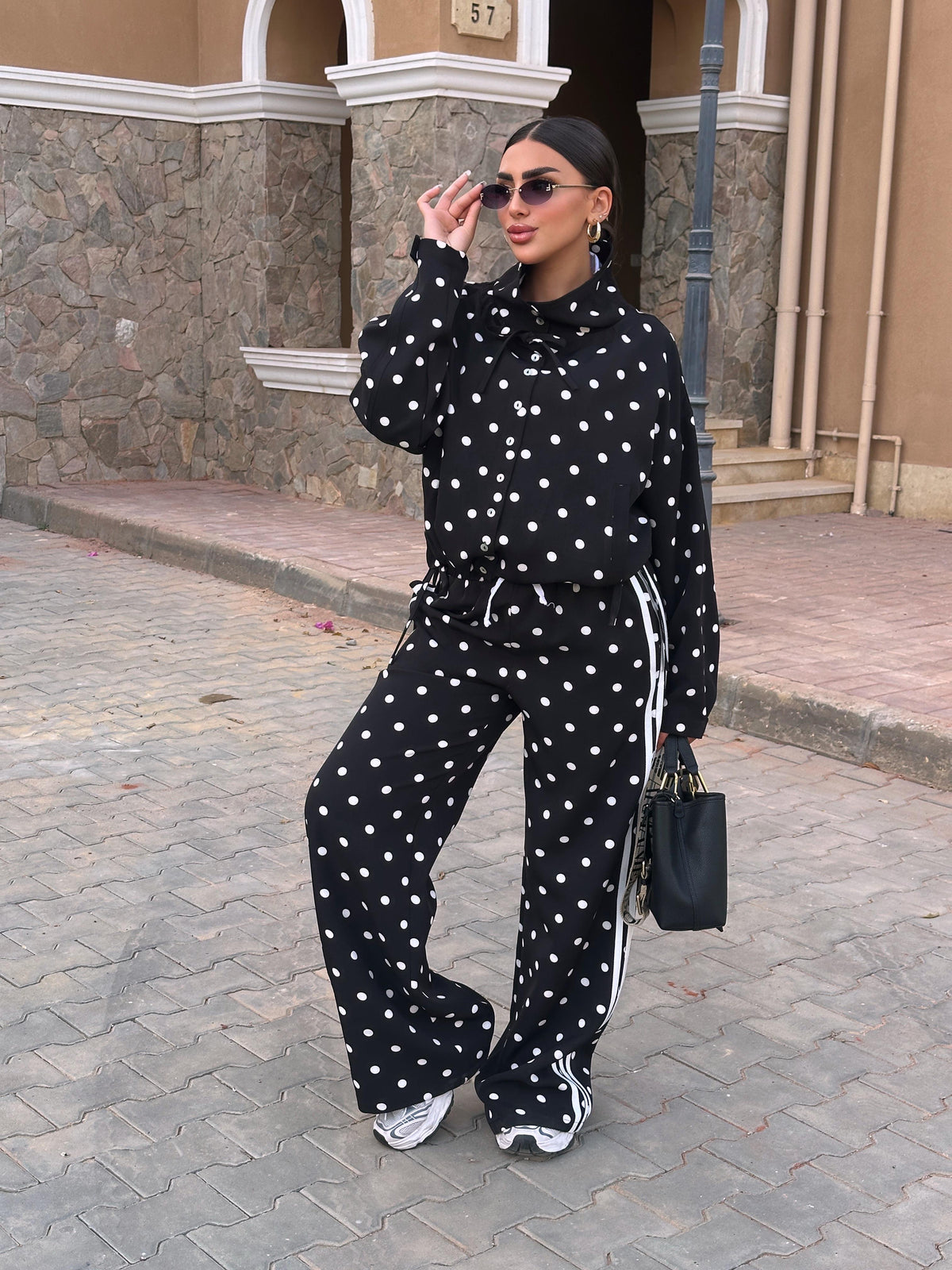 polka dot shirt