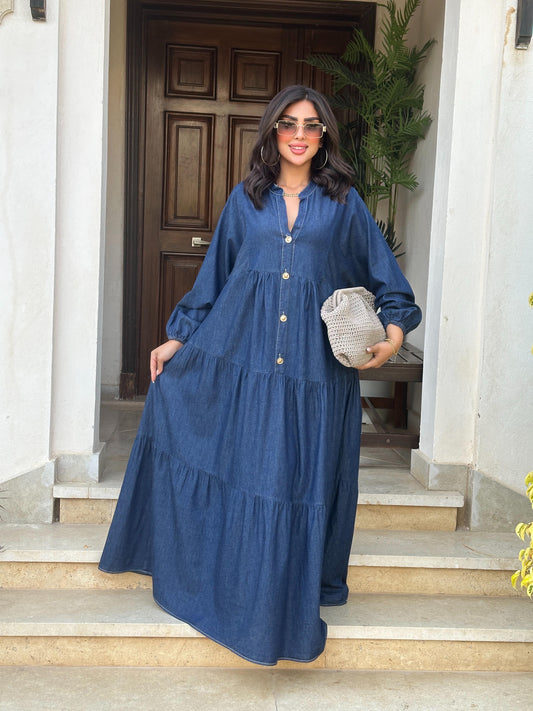Maxi denim dress