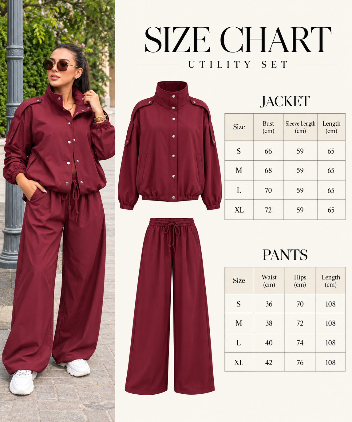 Size Guide - The everyday waterproof set