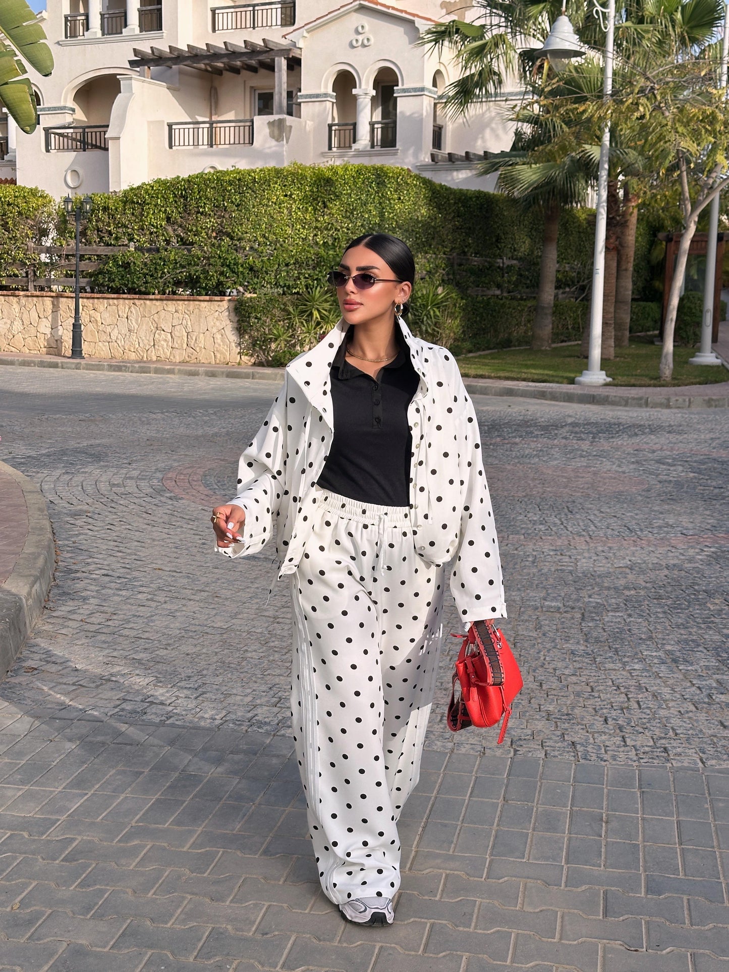 polka dot shirt