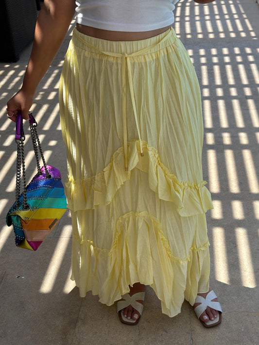 Ruffles maxi skirt