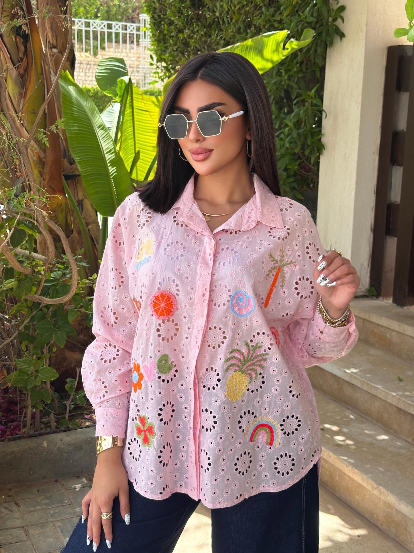 Summer embroidery shirt