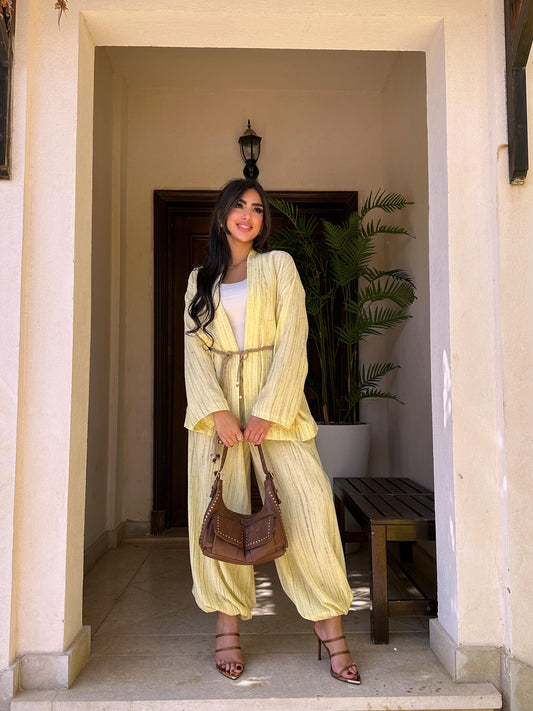 Kimono and ballon pants set