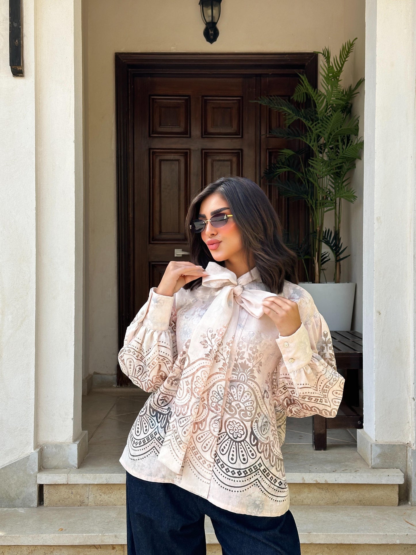 Tie Neck Blouse