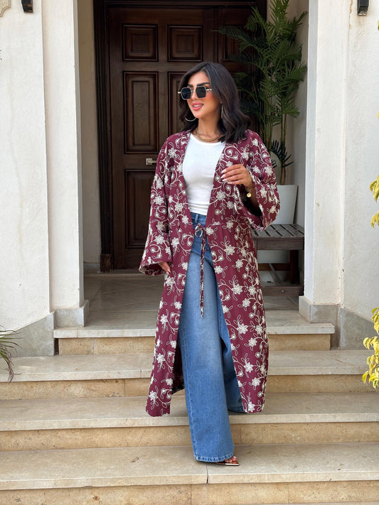Embroidered Flow kimono