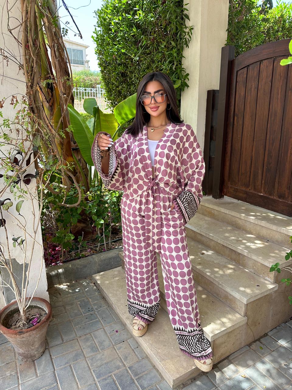 Polka tie up set