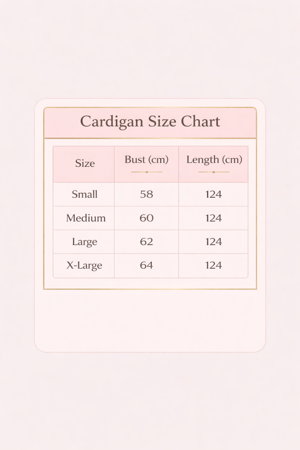 Size Guide - Tropical Flow Kimono