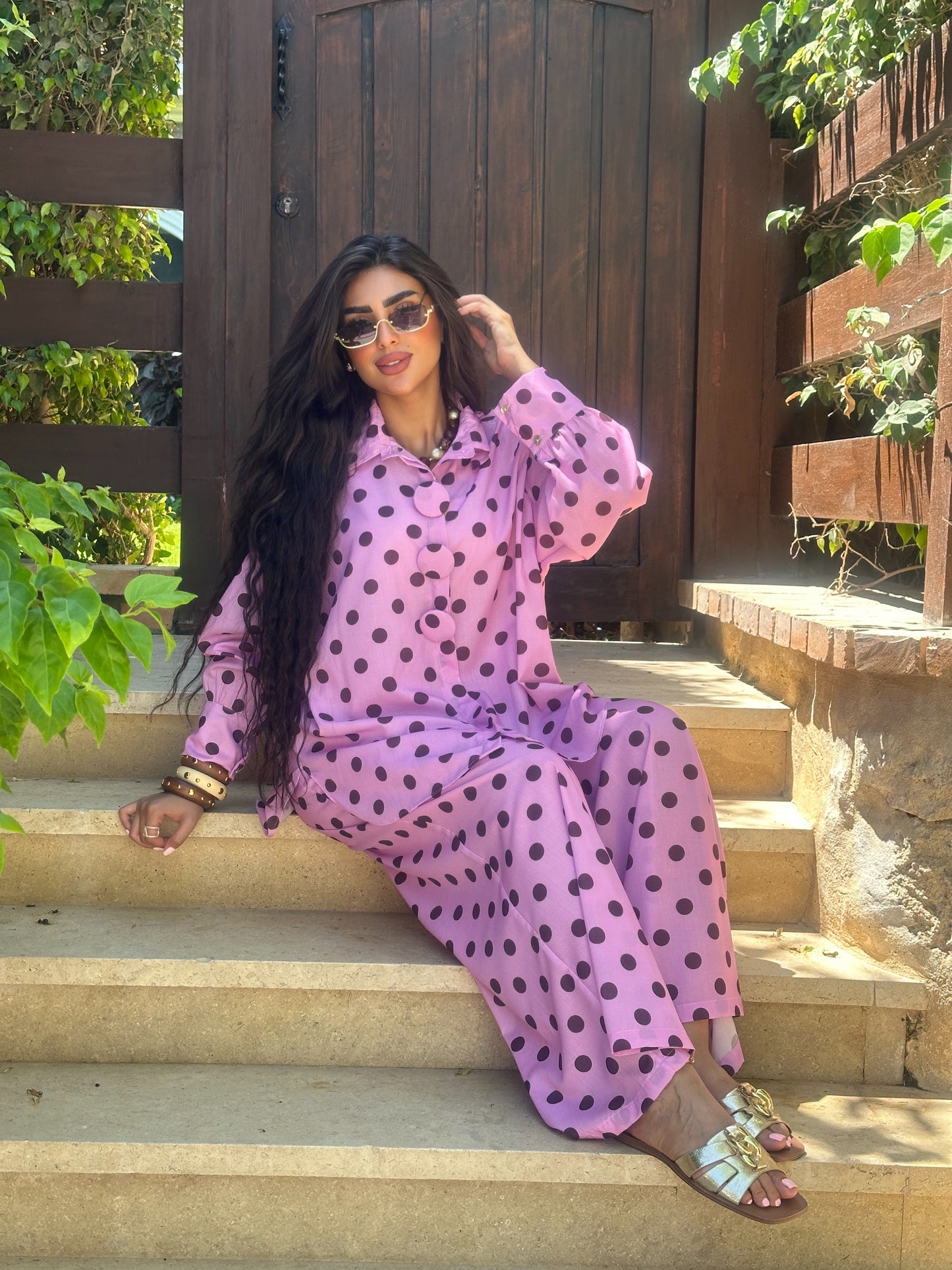 Polka dot set