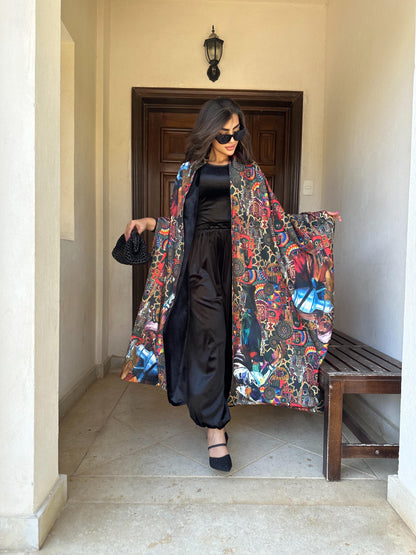 Velvet printed scarf