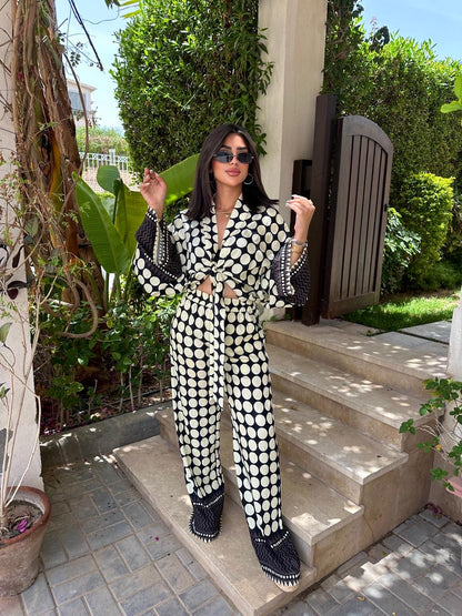 Polka tie up set