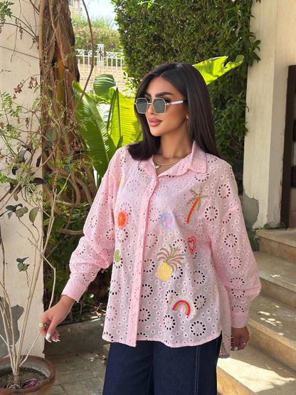 Summer embroidery shirt