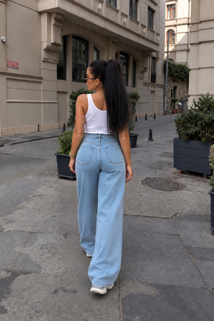 Wide Leg denim pants