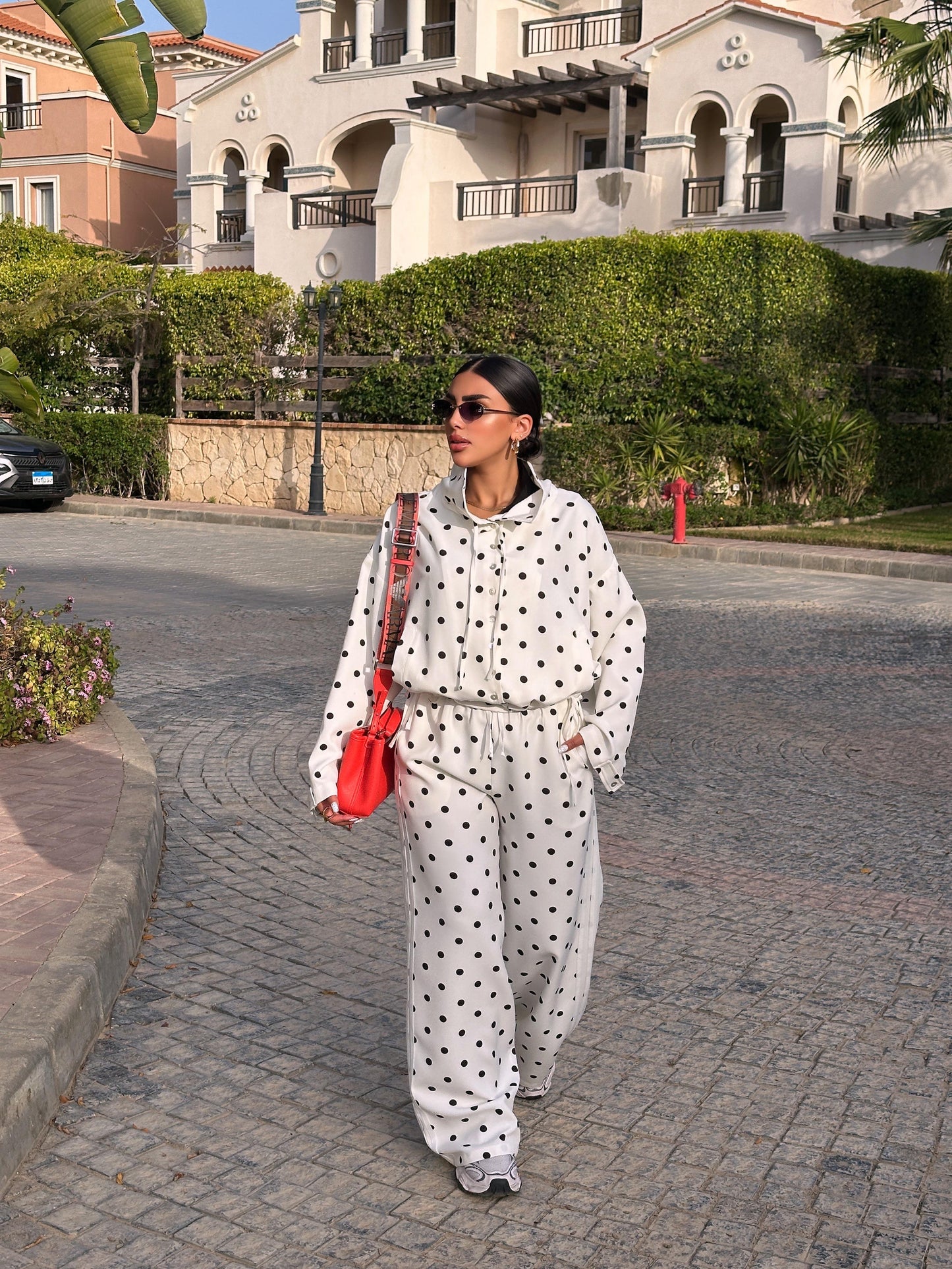 polka dot shirt