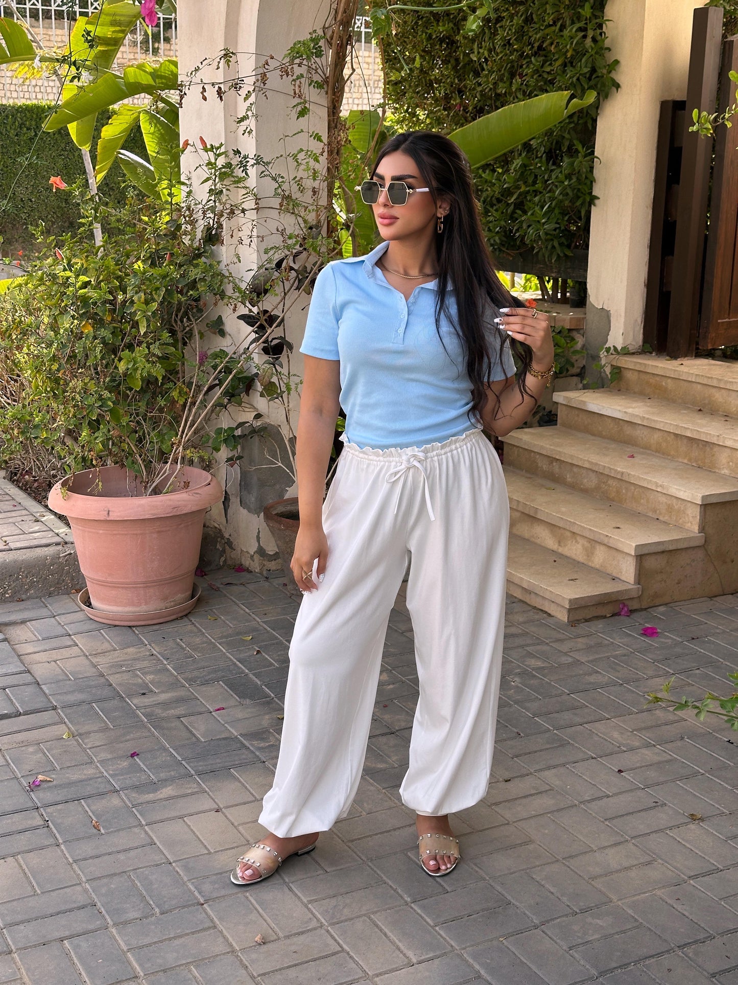 flowy ballon pants