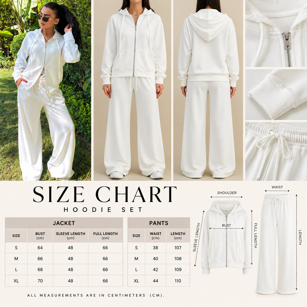 Size Guide - The daily activewear set