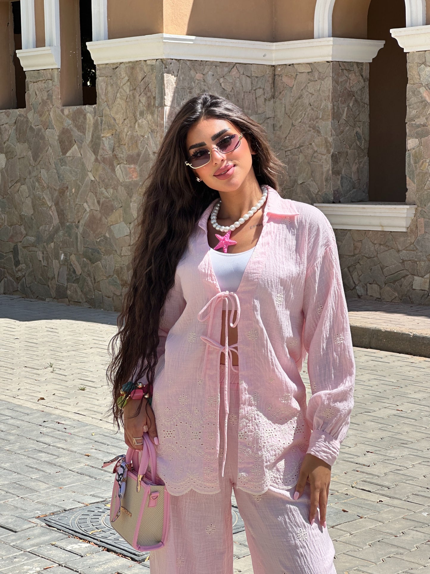 cotton embroidered set