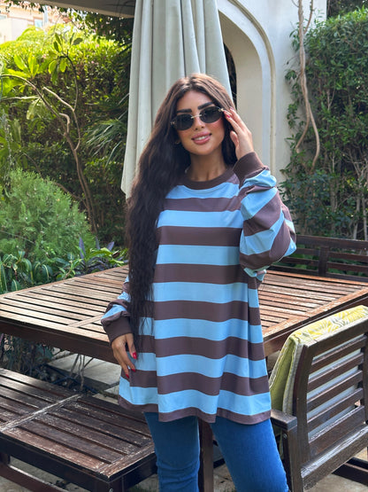 striped sweatshirt