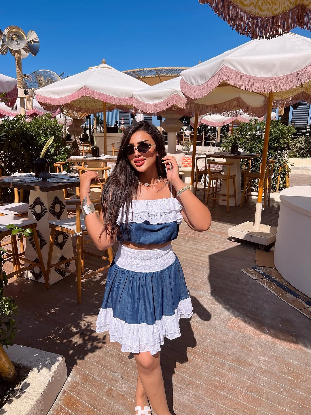elegant two-piece dress