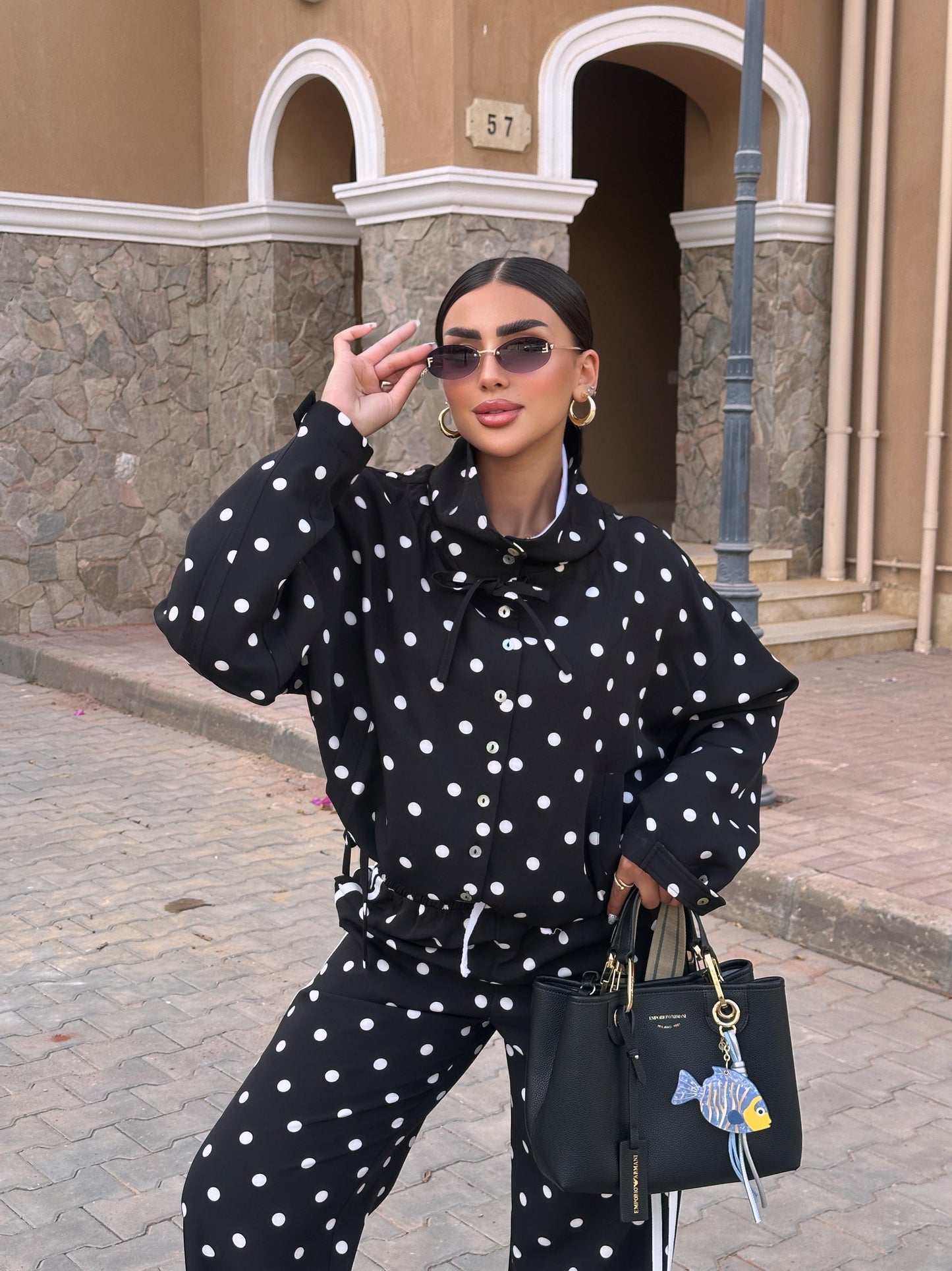 polka dot shirt