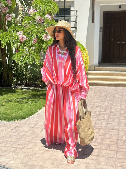 striped boho set