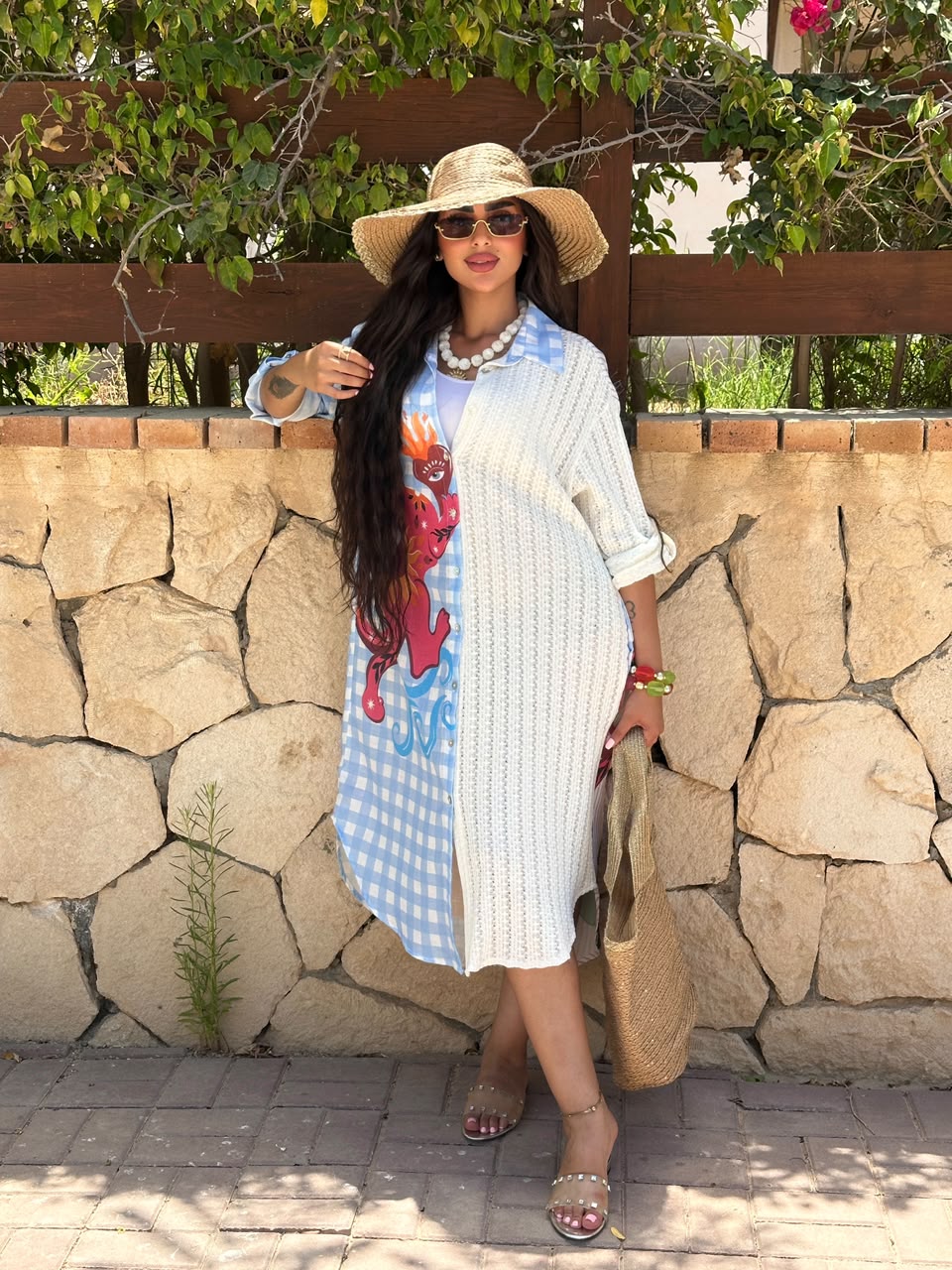 Pink Tiger Shirt Dress