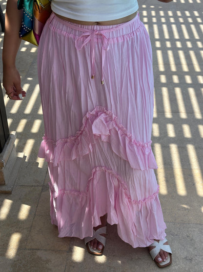 Ruffles maxi skirt