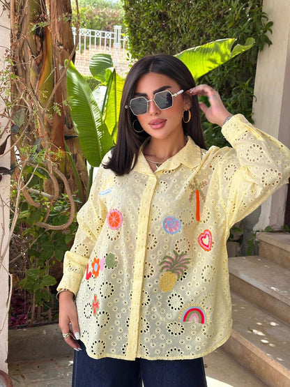 Summer embroidery shirt