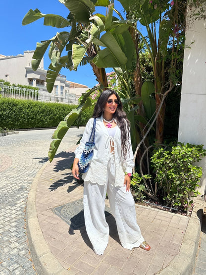 cotton embroidered set