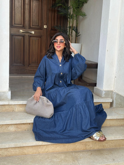 Maxi denim dress