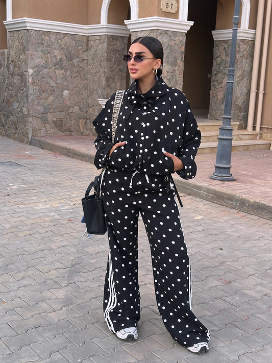 polka dot shirt