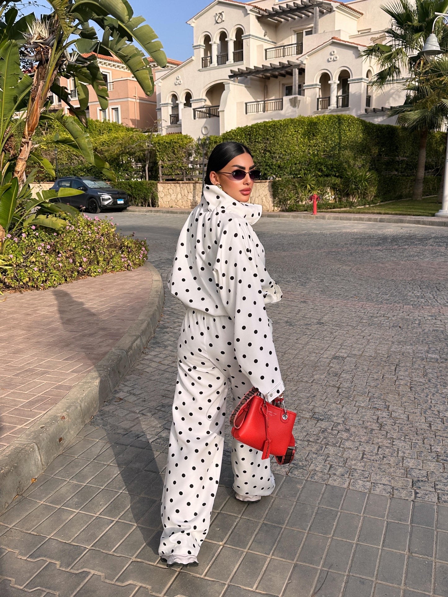 polka dot shirt