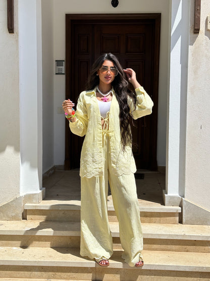 cotton embroidered set