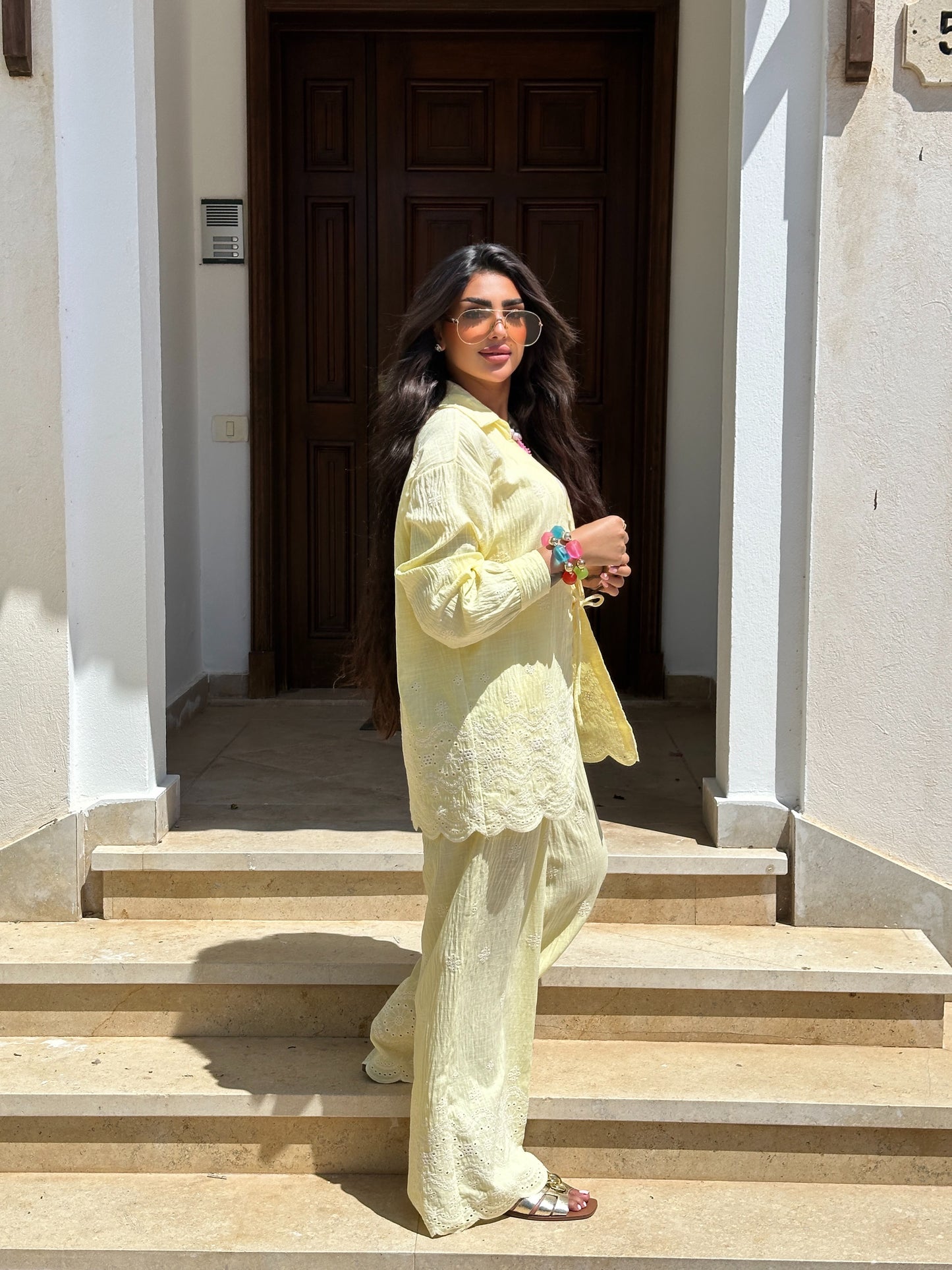 cotton embroidered set