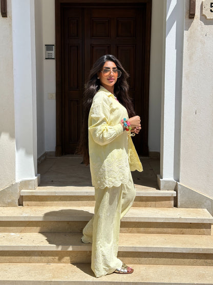 cotton embroidered set