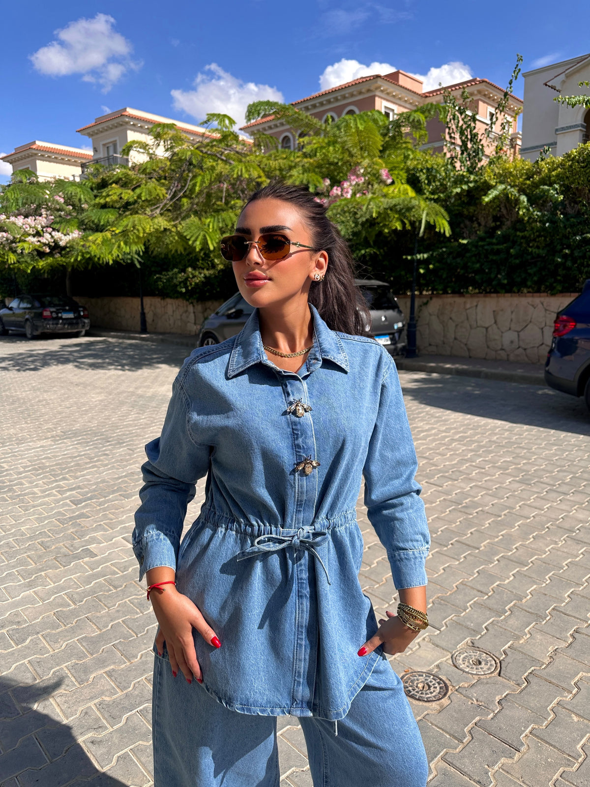 Bee denim set