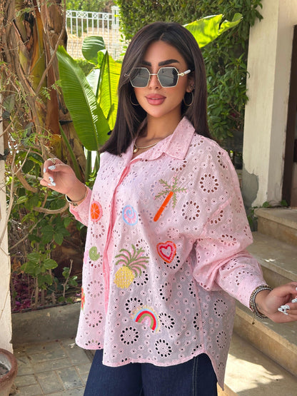 Summer embroidery shirt