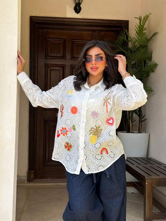 Summer embroidery shirt