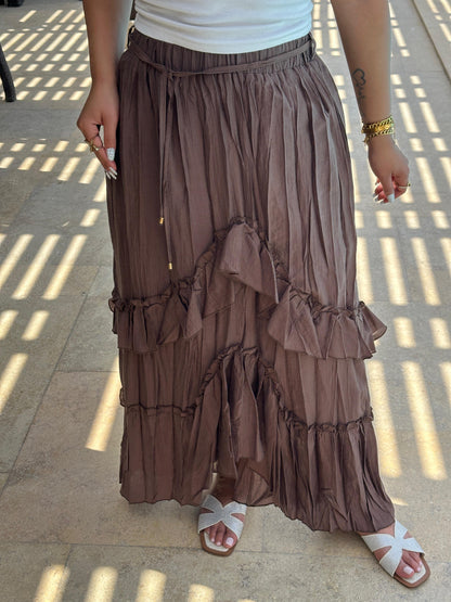 Ruffles maxi skirt