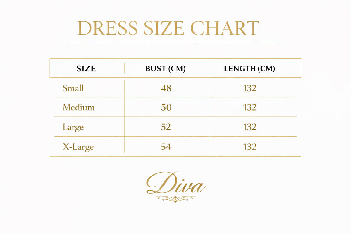 Size Guide - Fringes Dress