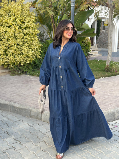 Maxi denim dress