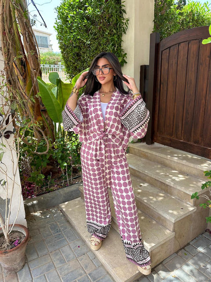 Polka tie up set