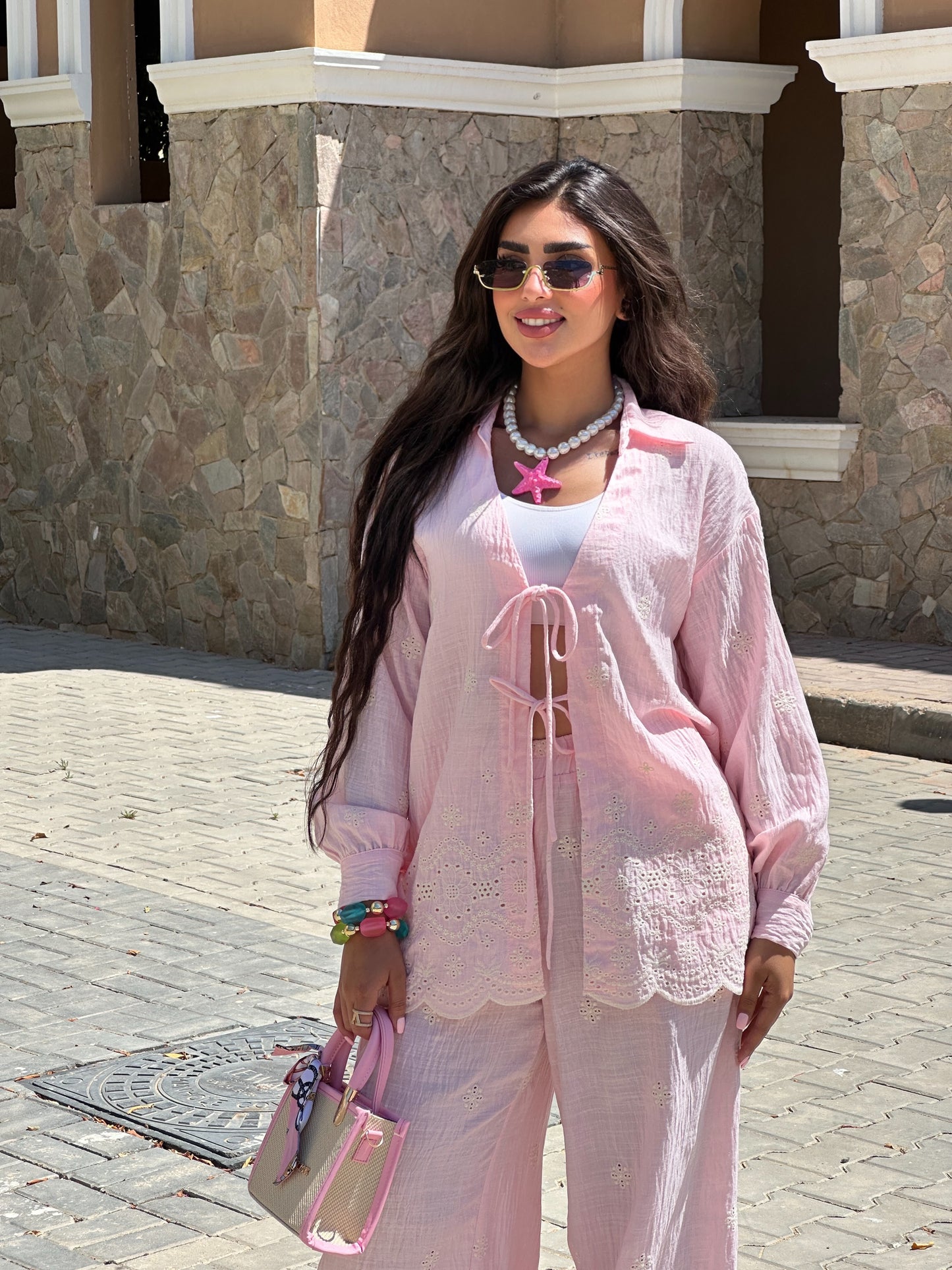 cotton embroidered set