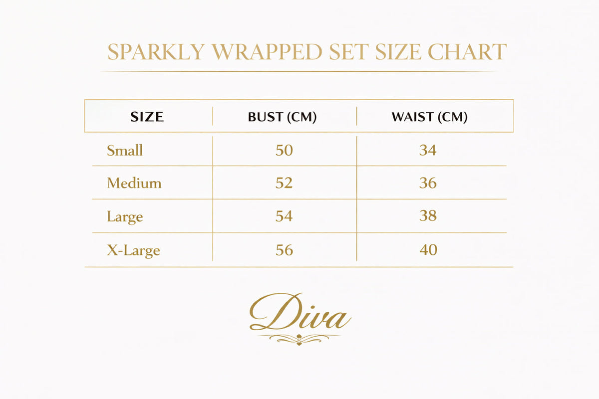 Size Guide - Sparkly Wrapped Set